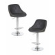 Набор 2 шт Стул барный DOBRIN LOGAN (серый)
