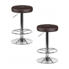 Набор 2 шт Табурет барный DOBRIN BRUNO (коричневый)