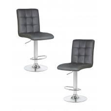 Набор 2 шт Стул барный DOBRIN KRUGER (серый)