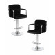 Набор 2 шт Стул барный DOBRIN KRUGER ARM (черный велюр (MJ9-101))