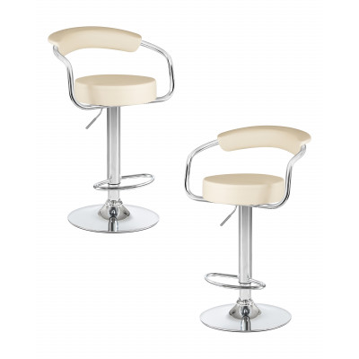 Набор 2 шт Стул барный DOBRIN MARTA (кремовый)