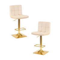 Набор 2 шт Стул барный DOBRIN GOLDIE (бежевый велюр (MJ9-10))