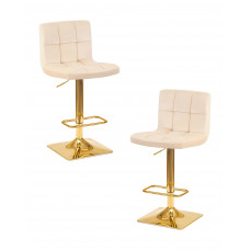 Набор 2 шт Стул барный DOBRIN GOLDIE (бежевый велюр (MJ9-10))