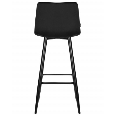 Набор 2 шт Стул барный DOBRIN NICOLE (черные матовые ножки, черный велюр (108-77))