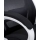 Офисное кресло для руководителей DOBRIN STEVEN WHITE (белый пластик, чёрная ткань)