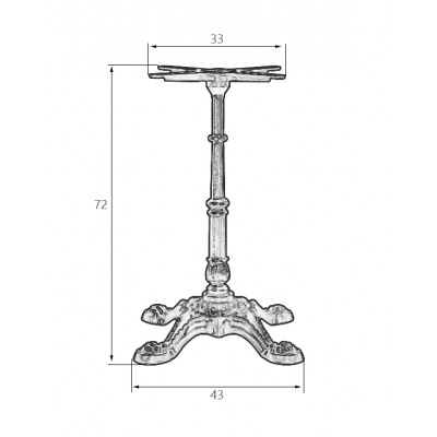 Подстолье обеденное DOBRIN LEONE - купить в Екатеринбурге, в наличии