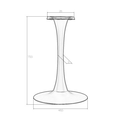 Подстолье обеденное DOBRIN JIM WHITE - купить в Екатеринбурге, в наличии