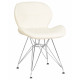 Набор 4 шт Стул обеденный DOBRIN BUTTERFLY CHROME (ножки хром, цвет кремовый)