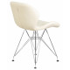 Набор 4 шт Стул обеденный DOBRIN BUTTERFLY CHROME (ножки хром, цвет кремовый)