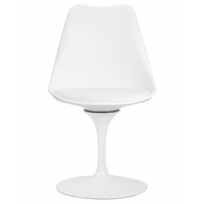 Стул обеденный DOBRIN TULIP (белое основание, цвет белый (W-02))