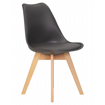 Набор 4 шт Стул обеденный DOBRIN JERRY SOFT (ножки светлый бук, цвет сиденья темно-серый (G-04)) - купить в Екатеринбурге, в наличии