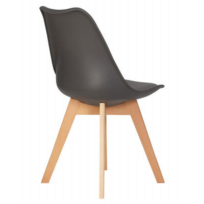 Набор 4 шт Стул обеденный DOBRIN JERRY SOFT (ножки светлый бук, цвет сиденья темно-серый (G-04)) - купить в Екатеринбурге, в наличии