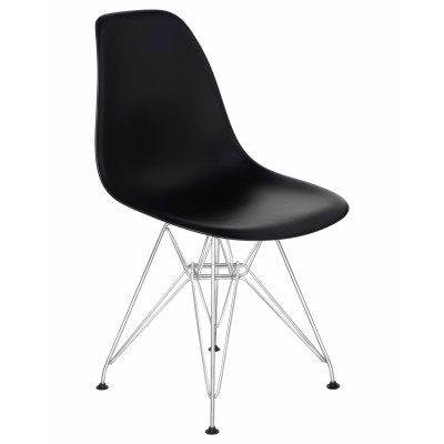 Стул обеденный DOBRIN DSR (ножки хром, цвет чёрный (B-03)) - купить в Екатеринбурге, в наличии