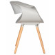 Набор 4 шт Стул обеденный DOBRIN ALIEN (ножки светлый бук, цвет светло-серый (GR-01)) - купить в Екатеринбурге, в наличии