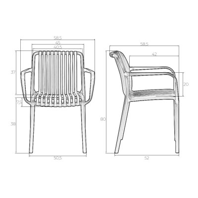 Набор 3 шт Стул обеденный DOBRIN WALTER ARM (черный (B-03)) - купить в Екатеринбурге, в наличии
