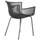 Стул обеденный DOBRIN ROSS (темно-серый (GR-04) без подушки)