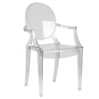 Стул обеденный DOBRIN LOUIS GHOST (цвет прозрачный)