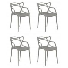 Набор 4 шт Стул обеденный DOBRIN MASTERS (светло-серый (GR-01))