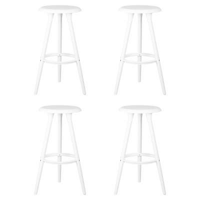 Набор 4 шт Табурет барный DOBRIN ROYCE WHITE (белый (W-02)) - купить в Екатеринбурге, в наличии