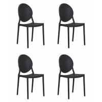 Набор 4 шт Стул обеденный DOBRIN ALBERT (цвет чёрный)