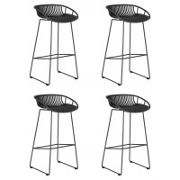 Набор 4 шт Стул барный DOBRIN FRANK (темно-серый)