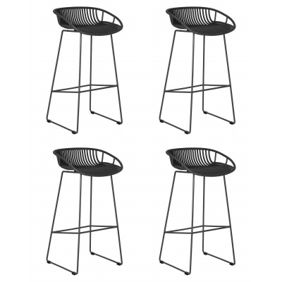 Набор 4 шт Стул барный DOBRIN FRANK (темно-серый)