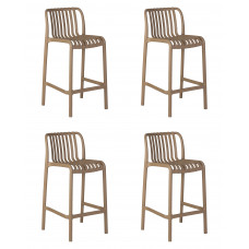 Набор 4 шт Стул полубарный DOBRIN CHLOE (бежевый)