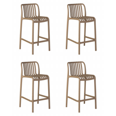 Набор 4 шт Стул полубарный DOBRIN CHLOE (бежевый)