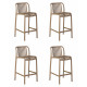 Набор 4 шт Стул полубарный DOBRIN CHLOE (бежевый)