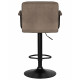 Стул барный DOBRIN KRUGER ARM BLACK (какао вельвет (LAR-E2041-05)) - купить в Екатеринбурге, в наличии