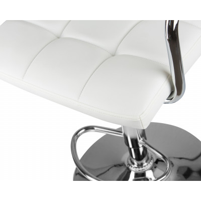 Стул барный DOBRIN KRUGER ARM (белый) - купить в Екатеринбурге, в наличии