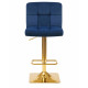 Стул барный DOBRIN GOLDIE (синий велюр (MJ9-117))