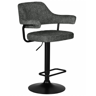 Набор 2 шт Стул барный DOBRIN CHARLY BLACK (серый твид (LEO11))