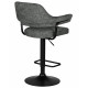 Набор 2 шт Стул барный DOBRIN CHARLY BLACK (серый твид (LEO11))