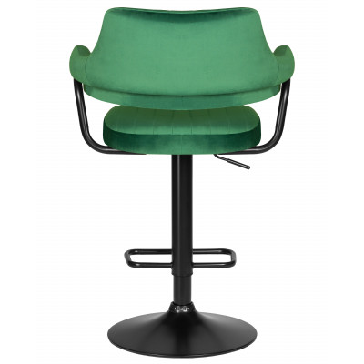 Стул барный DOBRIN CHARLY BLACK (зеленый велюр (MJ9-88)) - купить в Екатеринбурге, в наличии