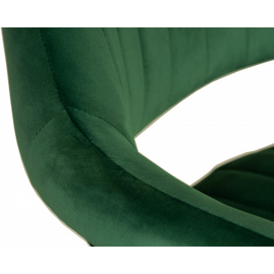 Стул барный DOBRIN CHARLY BLACK (зеленый велюр (MJ9-88)) - купить в Екатеринбурге, в наличии