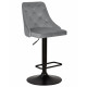 Набор 2 шт Стул барный DOBRIN JOSEPH BLACK (серый велюр (MJ9-75))