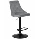Набор 2 шт Стул барный DOBRIN JOSEPH BLACK (серый велюр (MJ9-75))