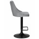 Набор 2 шт Стул барный DOBRIN JOSEPH BLACK (серый велюр (MJ9-75))