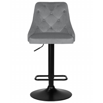 Набор 2 шт Стул барный DOBRIN JOSEPH BLACK (серый велюр (MJ9-75))