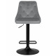 Набор 2 шт Стул барный DOBRIN JOSEPH BLACK (серый велюр (MJ9-75))