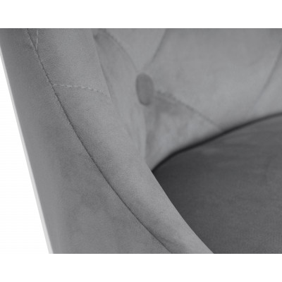 Набор 2 шт Стул барный DOBRIN JOSEPH BLACK (серый велюр (MJ9-75))