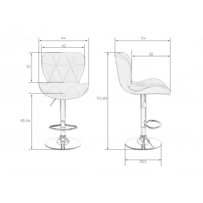 Стул барный DOBRIN BARNY (мятный велюр (MJ9-87)) - купить в Екатеринбурге, в наличии