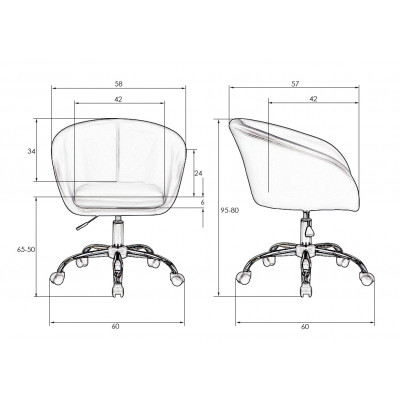 Офисное кресло для персонала DOBRIN BOBBY (кремовый) - купить в Екатеринбурге, в наличии