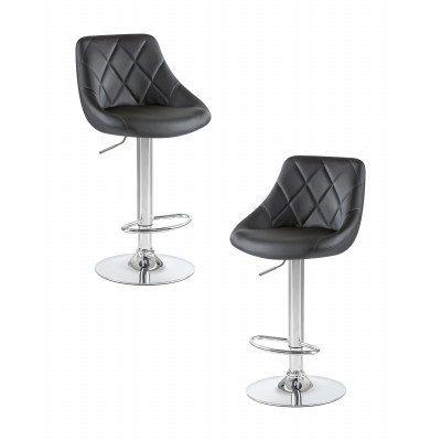 Набор 2 шт Стул барный DOBRIN LOGAN (чёрный)