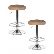 Набор 2 шт Табурет барный DOBRIN BRUNO (бежевый велюр (MJ9-10))