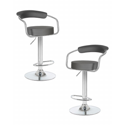 Набор 2 шт Стул барный DOBRIN MARTA (серый) - купить в Екатеринбурге, в наличии