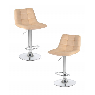 Набор 2 шт Стул барный DOBRIN TAILOR (бежевый велюр (MJ9-10)) - купить в Екатеринбурге, в наличии