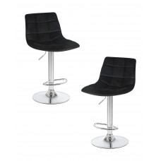 Набор 2 шт Стул барный DOBRIN TAILOR (черный велюр (MJ9-101))