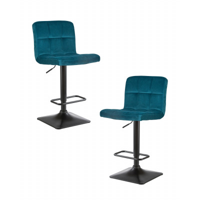 Набор 2 шт Стул барный DOBRIN DOMINIC (морской волны велюр (MJ9-99))